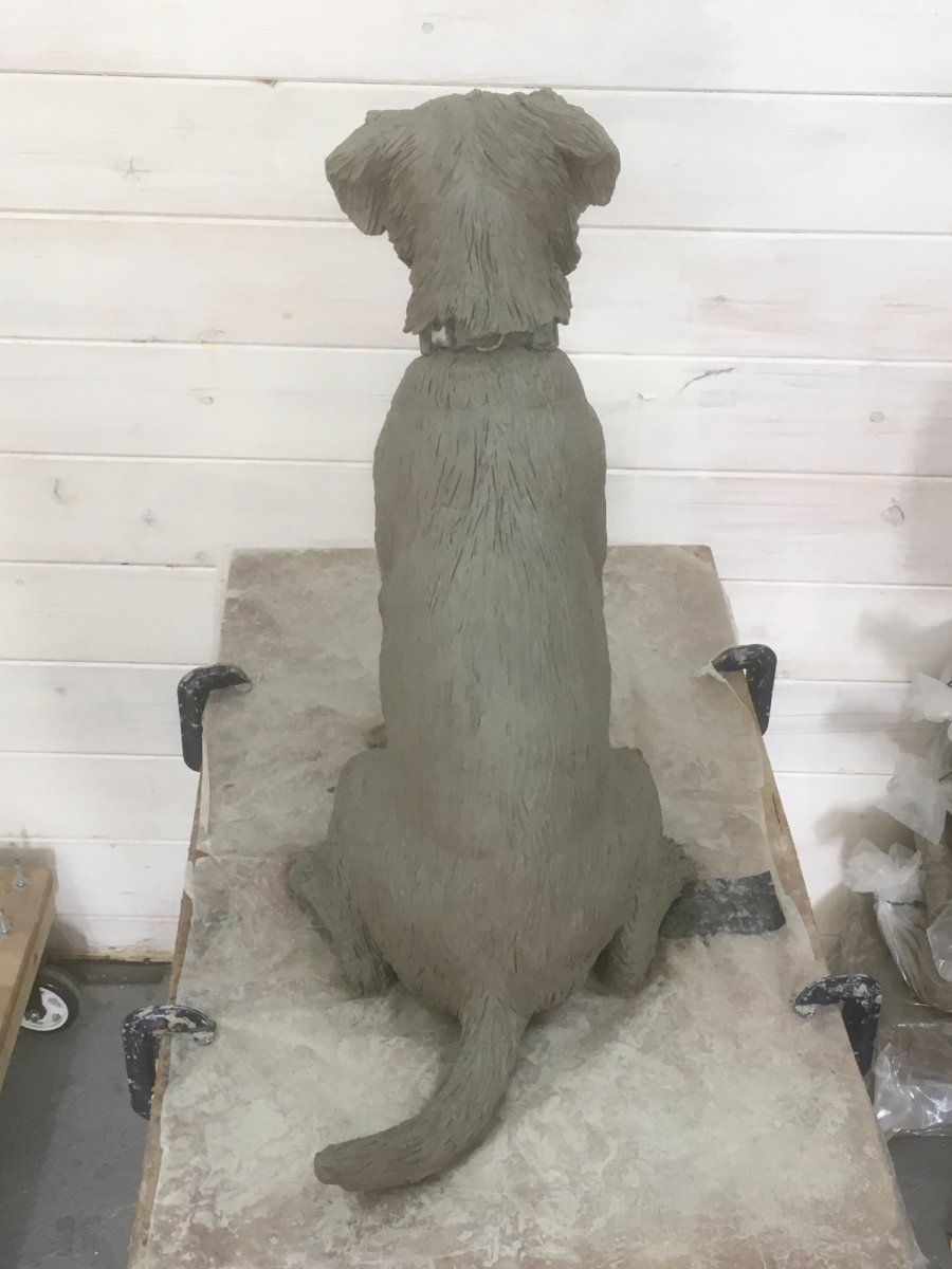Border Terrier puppy clay sculpture