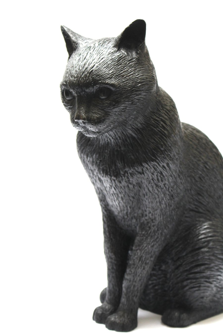 Bronze sculpture of a cat