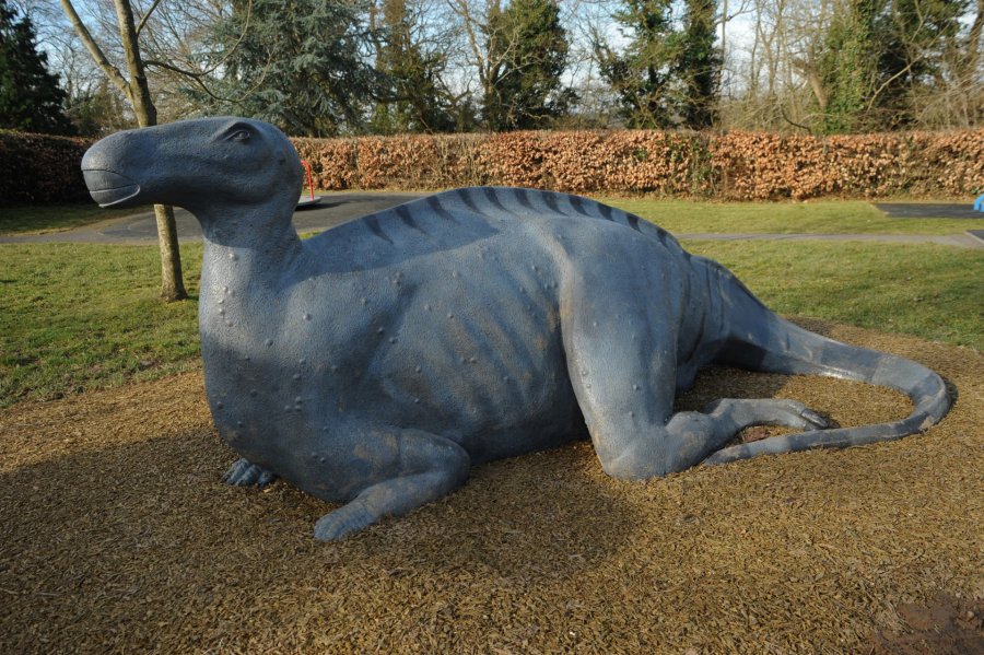 Cuckfield Iguanodon bronze sculpture