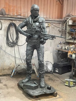 Life and a Quarter Bronze Sculpture