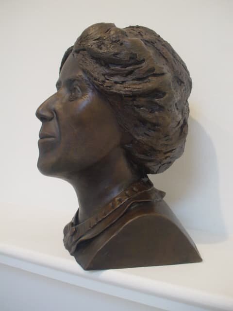 Marie Stopes bronze bust sculpture