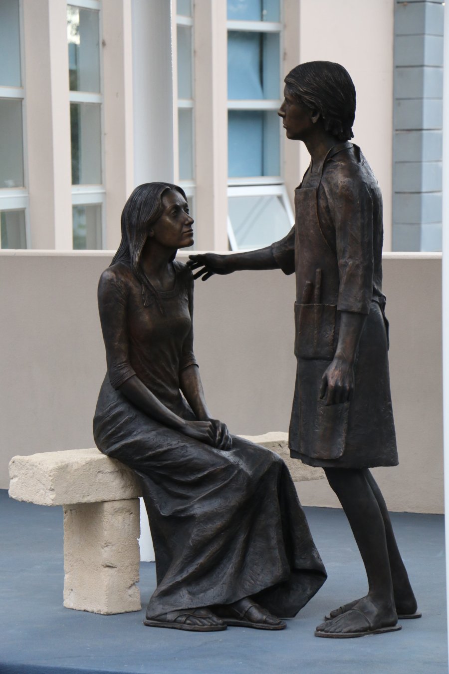 Mary and Jesus statue at St. Kevins College
