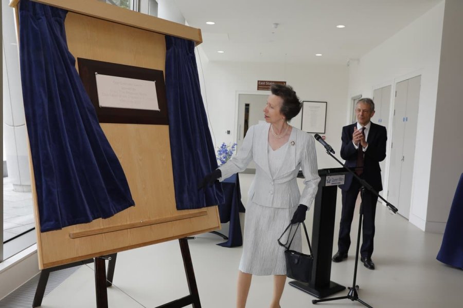 HRH The Princess Royal, Chancellor of the University of London, opening the new Graduate Centre at Queen Mary University of London