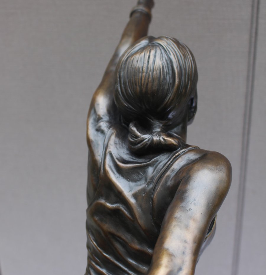 Yoga pose sculpture detail